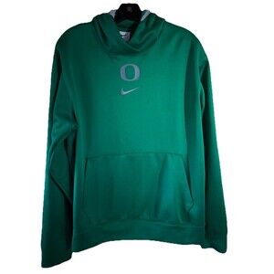 Oregon Ducks Football Nike Men's Sz M Green Fleece Pullover Hoodie